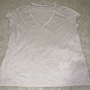 Victoria’s Secret cream short sleeve v-neck